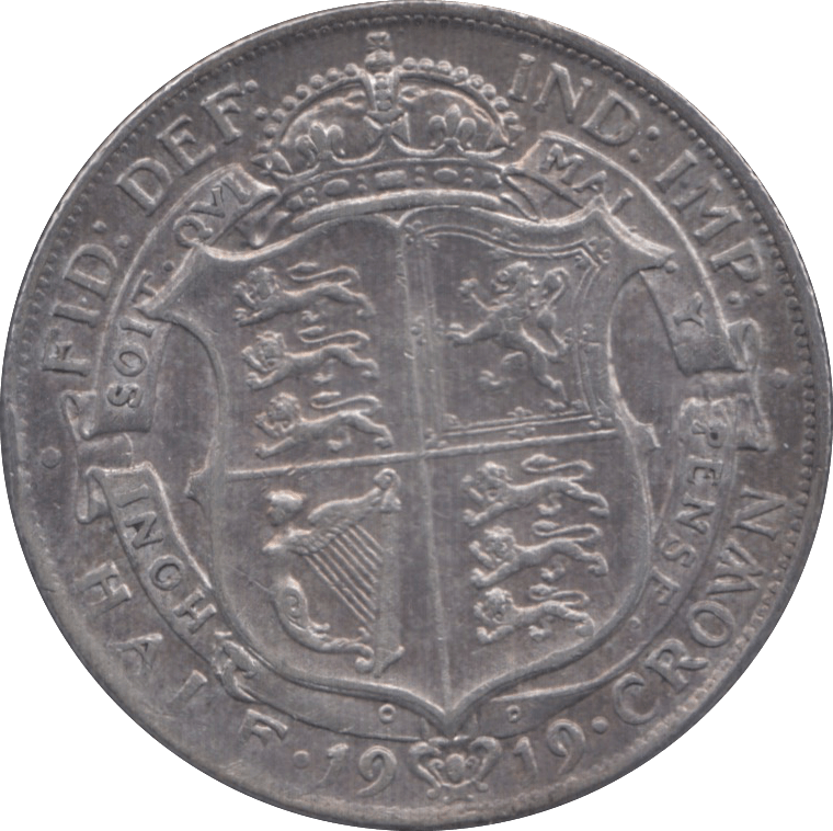 1919 HALFCROWN ( EF ) 1 - Halfcrown - Cambridgeshire Coins