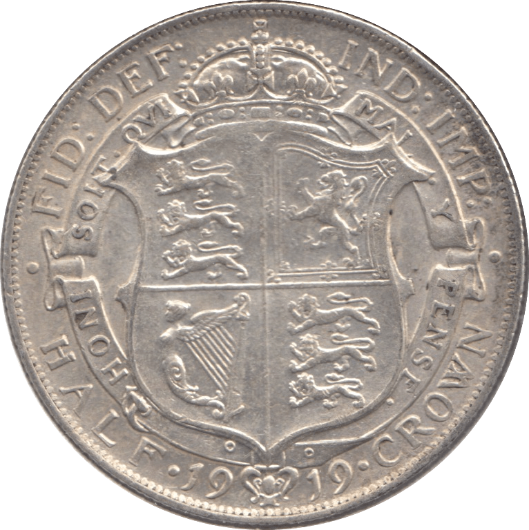 1919 HALFCROWN ( EF ) - Halfcrown - Cambridgeshire Coins