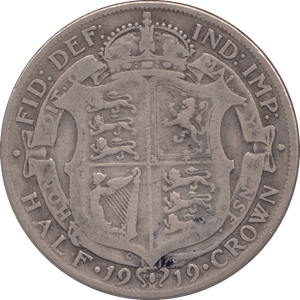 1919 HALFCROWN ( FINE ) 11 - Halfcrown - Cambridgeshire Coins