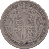 1919 HALFCROWN ( FINE ) 11 - Halfcrown - Cambridgeshire Coins