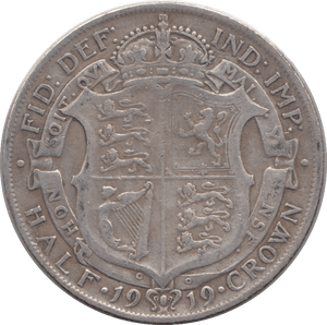 1919 HALFCROWN ( FINE ) 3 - Halfcrown - Cambridgeshire Coins