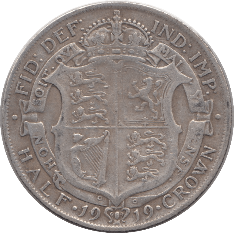 1919 HALFCROWN ( FINE ) 3 - Halfcrown - Cambridgeshire Coins