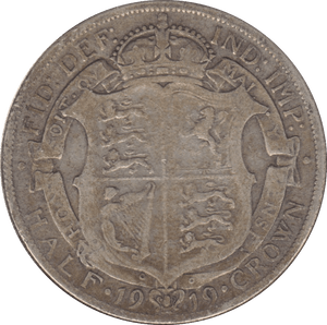 1919 HALFCROWN ( FINE ) 7 - Halfcrown - Cambridgeshire Coins