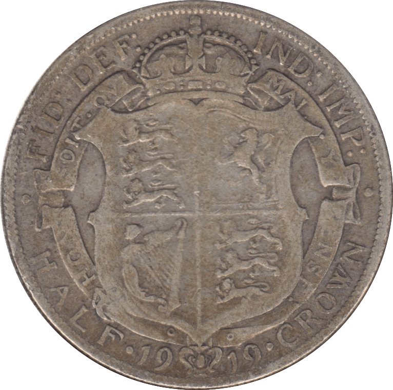 1919 HALFCROWN ( FINE ) 7 - Halfcrown - Cambridgeshire Coins