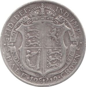 1919 HALFCROWN ( FINE ) 9 - Halfcrown - Cambridgeshire Coins