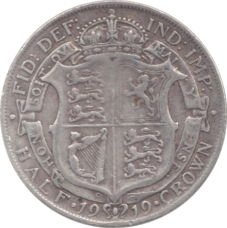 1919 HALFCROWN ( FINE ) 9 - Halfcrown - Cambridgeshire Coins