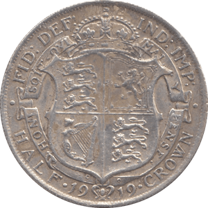 1919 HALFCROWN ( GVF ) 6 - Halfcrown - Cambridgeshire Coins
