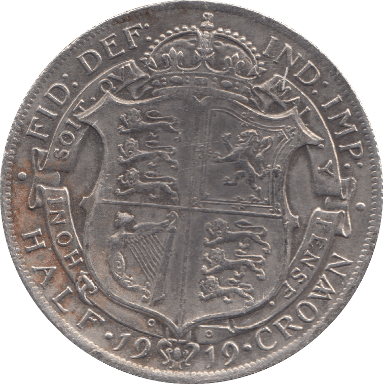 1919 HALFCROWN ( GVF ) 7 - Halfcrown - Cambridgeshire Coins