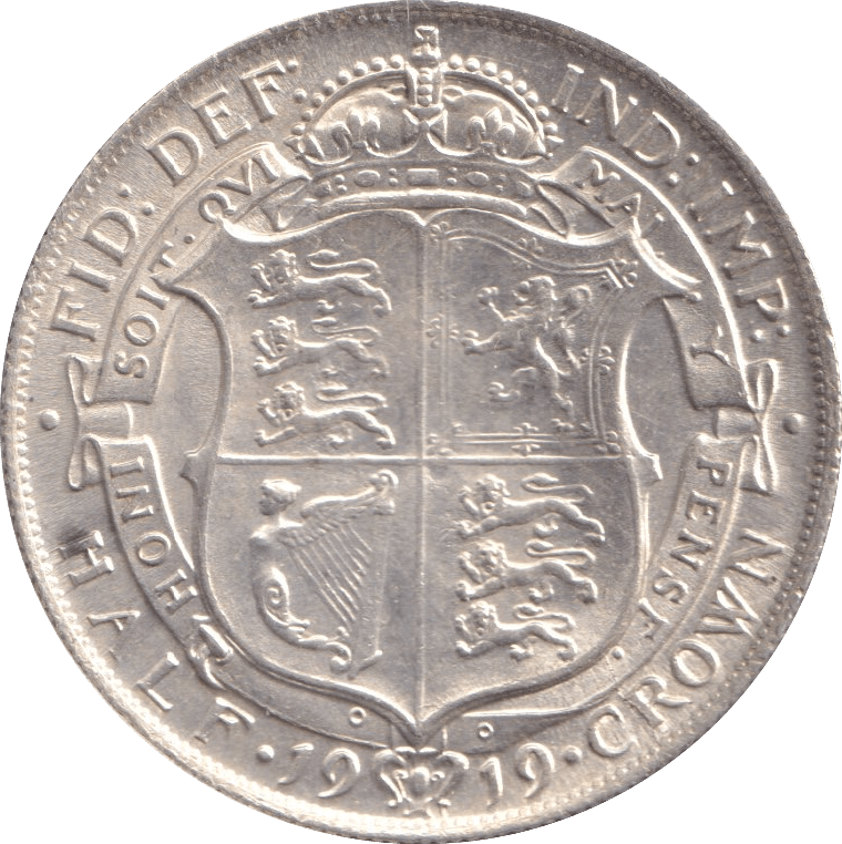 1919 HALFCROWN ( UNC ) - Halfcrown - Cambridgeshire Coins