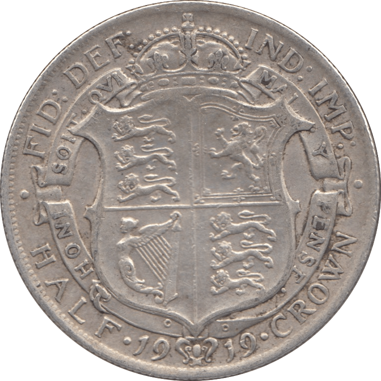 1919 HALFCROWN ( VF ) 3 - HALFCROWN - Cambridgeshire Coins