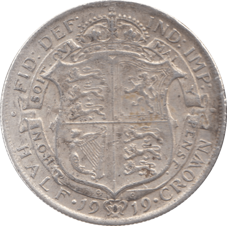 1919 HALFCROWN ( VF ) 8 - Halfcrown - Cambridgeshire Coins