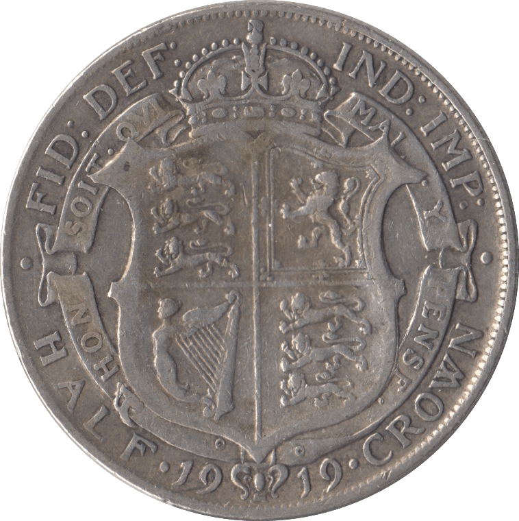 1919 HALFCROWN ( VF ) - Halfcrown - Cambridgeshire Coins