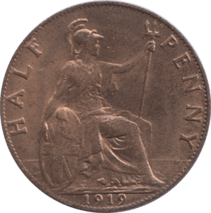1919 HALFPENNY ( BU ) - Halfpenny - Cambridgeshire Coins
