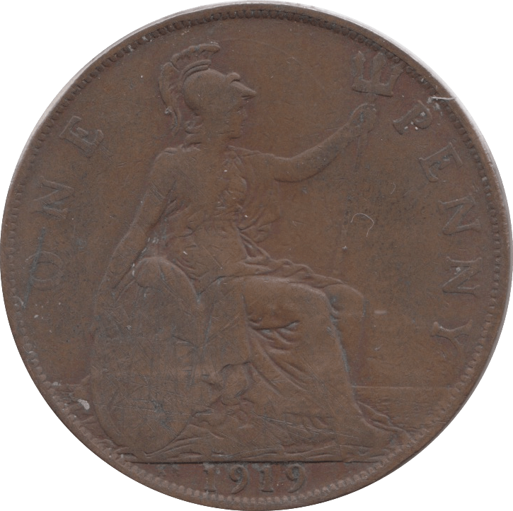 1919 KN PENNY ( FINE ) - Penny - Cambridgeshire Coins