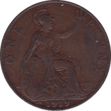 1919 KN PENNY ( GF ) B - Penny - Cambridgeshire Coins