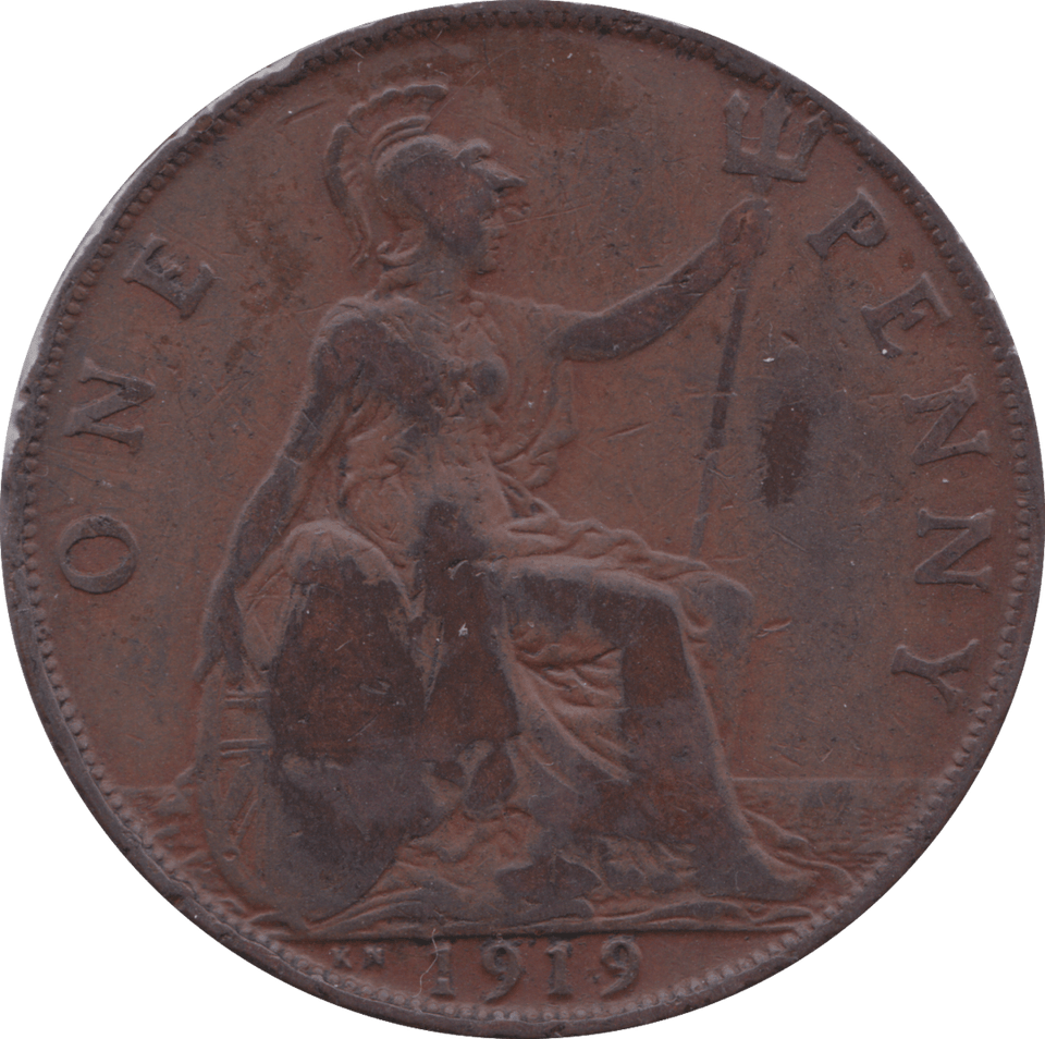 1919 KN PENNY ( GF ) F - Penny - Cambridgeshire Coins