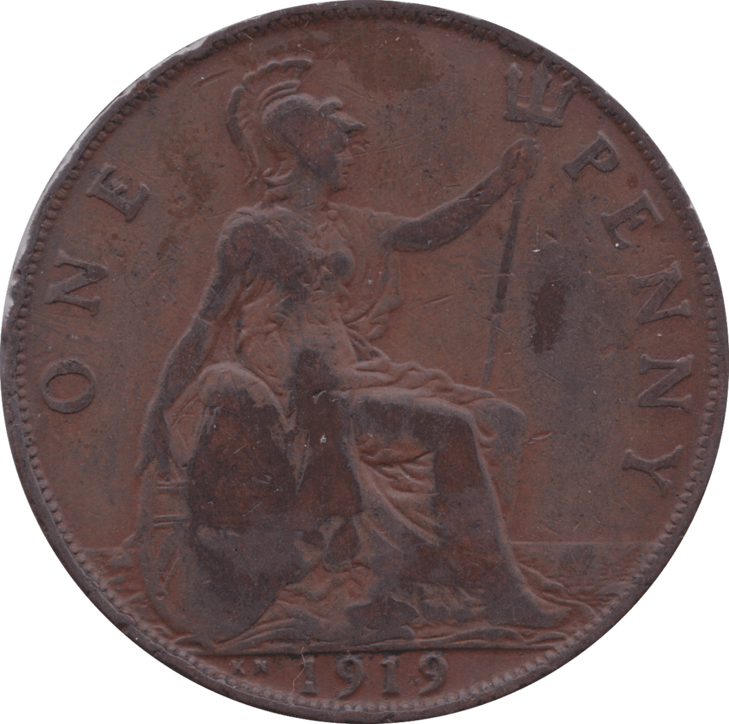 1919 KN PENNY ( GF ) F - Penny - Cambridgeshire Coins