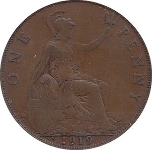 1919 KN PENNY ( GF ) G - Penny - Cambridgeshire Coins