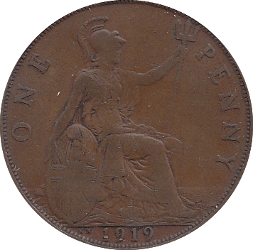 1919 KN PENNY ( GF ) G - Penny - Cambridgeshire Coins