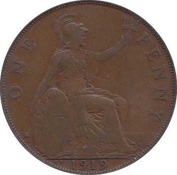 1919 KN PENNY ( GF ) H - Penny - Cambridgeshire Coins