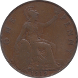 1919 KN PENNY ( GF ) H - Penny - Cambridgeshire Coins