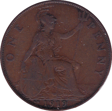 1919 KN PENNY ( GF ) - Penny - Cambridgeshire Coins