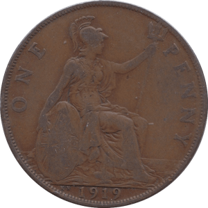 1919 KN PENNY ( NF ) - Penny - Cambridgeshire Coins