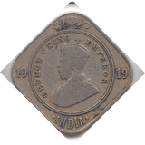 1919 NICKLE 2 ANNAS GEORGE V INDIA REF H61 - WORLD COINS - Cambridgeshire Coins