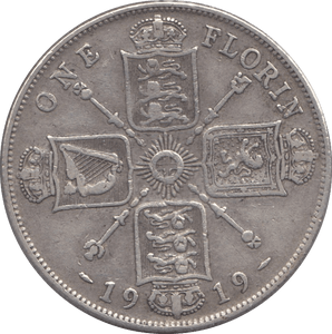 1919 ONE FLORIN ( GF ) - Florin - Cambridgeshire Coins