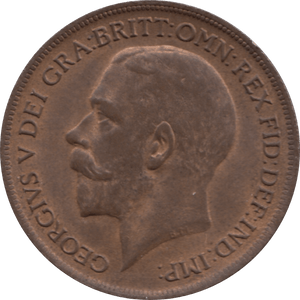 1919 PENNY 1 ( AUNC ) 29 - Penny - Cambridgeshire Coins