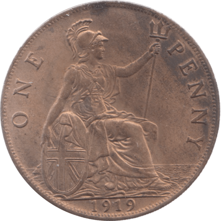 1919 PENNY ( AUNC ) 7 - Penny - Cambridgeshire Coins