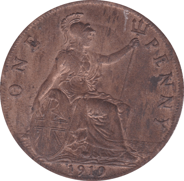 1919 PENNY ( AUNC ) A - Penny - Cambridgeshire Coins