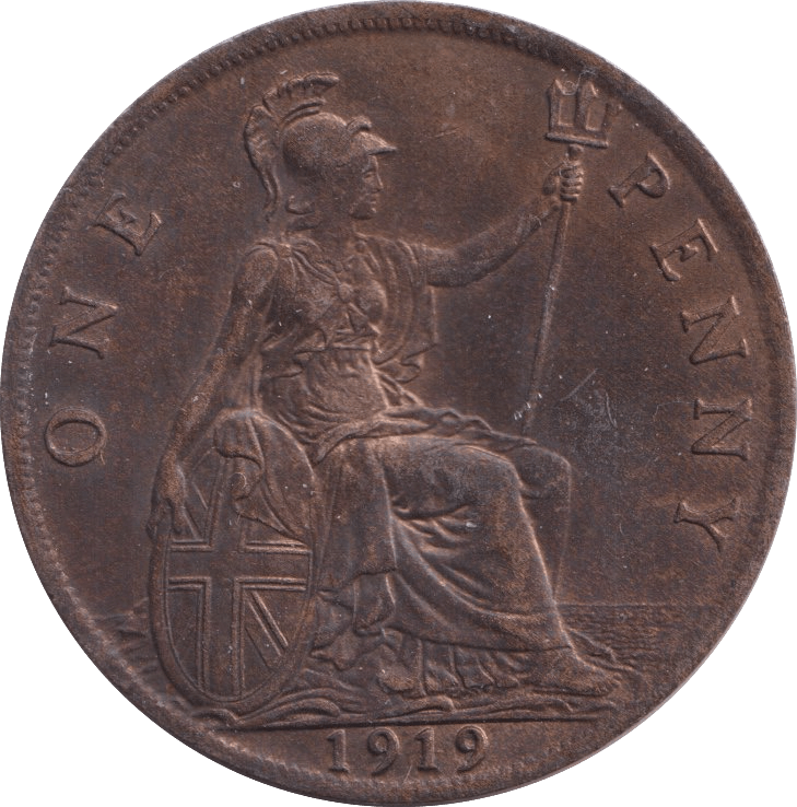1919 PENNY ( AUNC ) - Penny - Cambridgeshire Coins