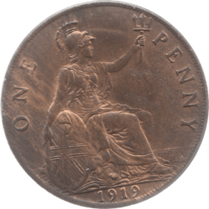 1919 PENNY ( EF ) 23 - Penny - Cambridgeshire Coins