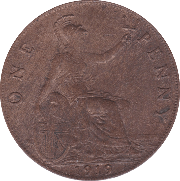 1919 PENNY ( EF ) B - Penny - Cambridgeshire Coins