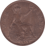 1919 PENNY ( EF ) C - Penny - Cambridgeshire Coins