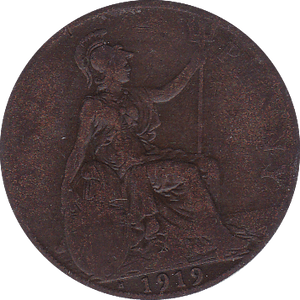1919 PENNY ( F ) H - Penny - Cambridgeshire Coins