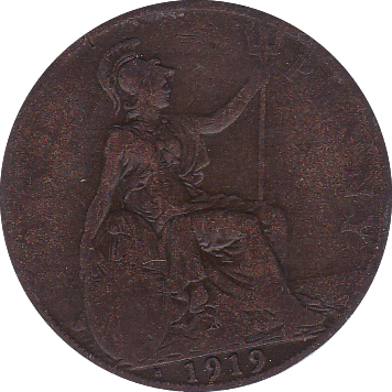 1919 PENNY ( F ) H - Penny - Cambridgeshire Coins