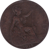 1919 PENNY ( F ) H - Penny - Cambridgeshire Coins