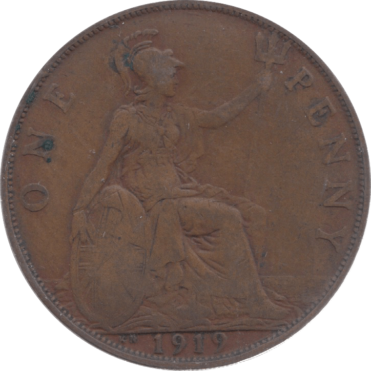 1919 PENNY ( FINE ) 17 KN - Penny - Cambridgeshire Coins