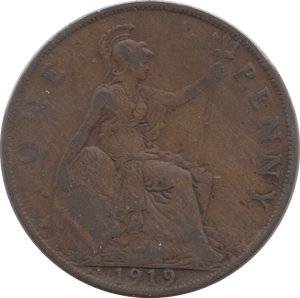 1919 PENNY ( FINE ) KN 8 - Penny - Cambridgeshire Coins