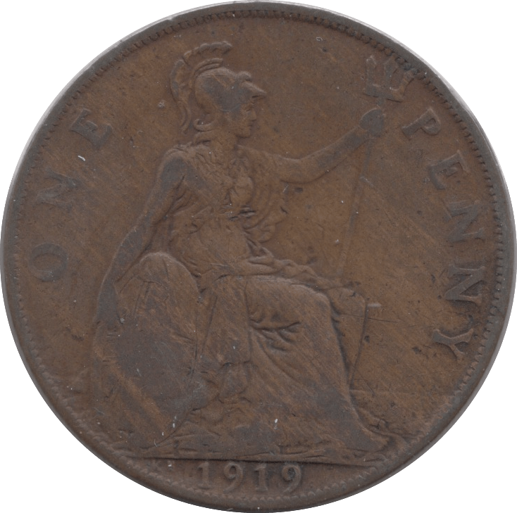 1919 PENNY ( FINE ) KN 8 - Penny - Cambridgeshire Coins