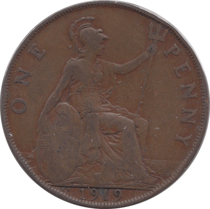 1919 PENNY ( FINE ) KN 9 - Penny - Cambridgeshire Coins