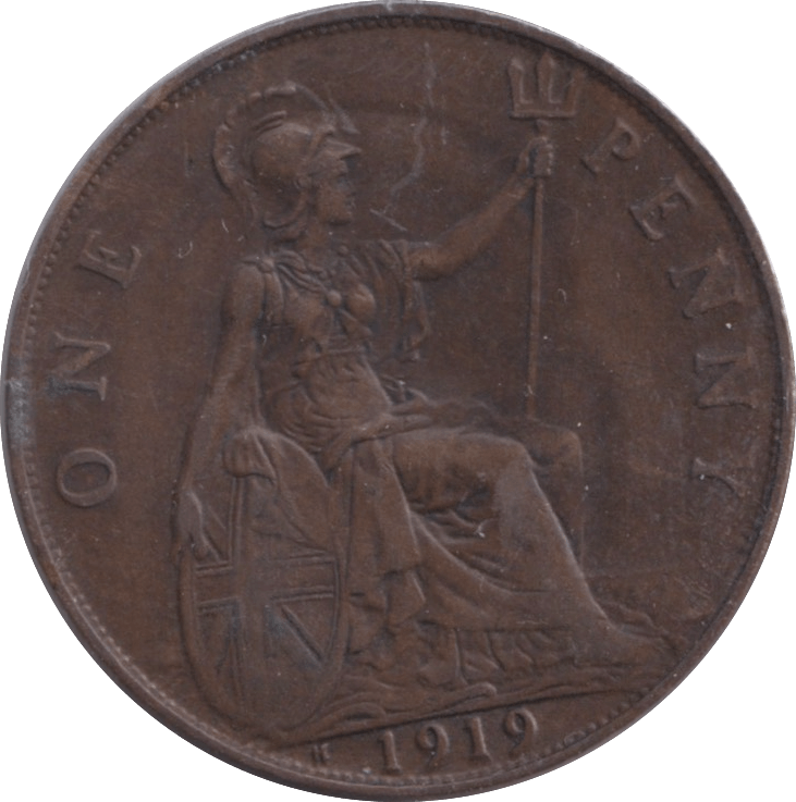 1919 PENNY ( GVF ) - Penny - Cambridgeshire Coins