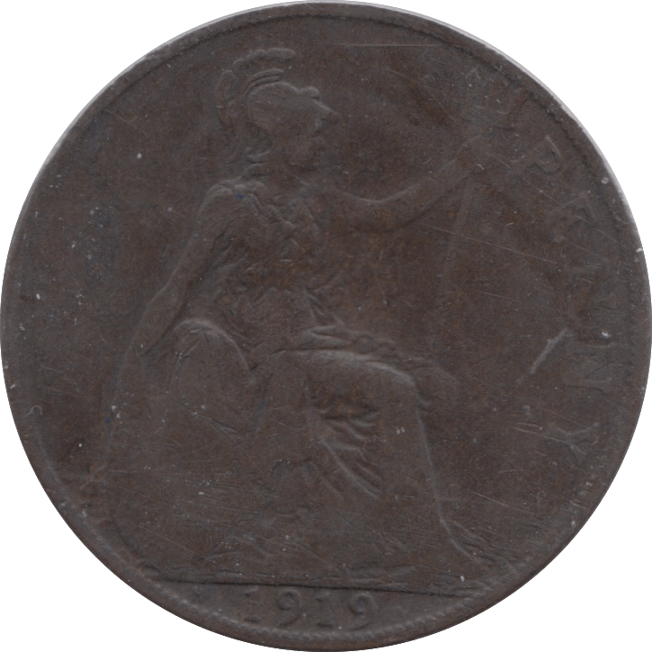1919 PENNY H I ( FINE ) - Penny - Cambridgeshire Coins