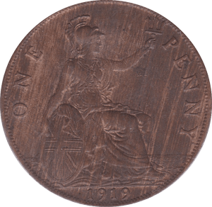 1919 PENNY ( UNC ) A - Penny - Cambridgeshire Coins