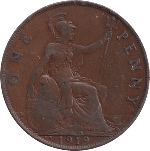 1919 PENNY ( VF ) KN 1 - Penny - Cambridgeshire Coins