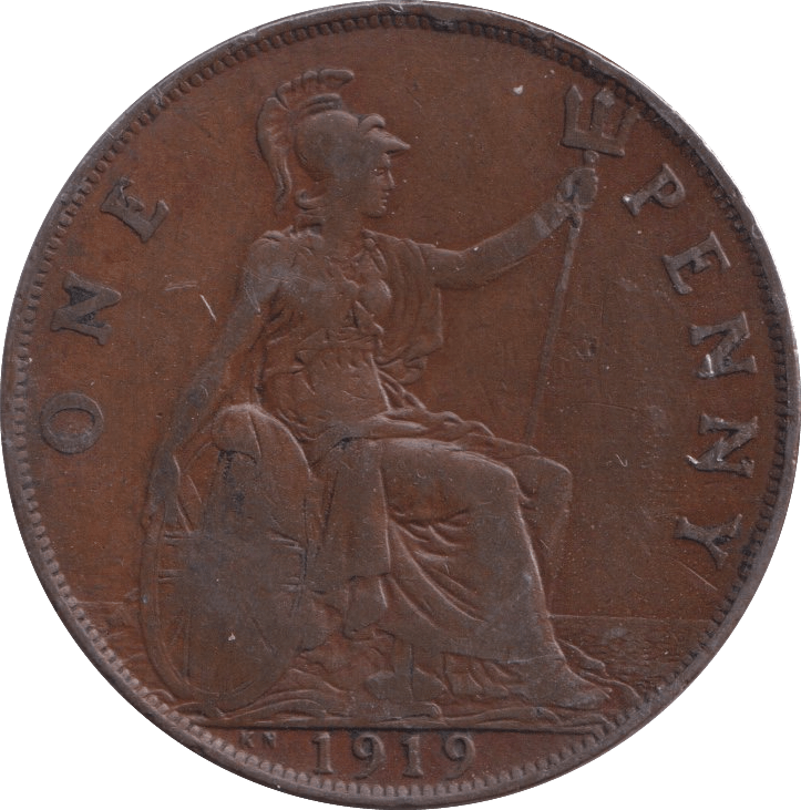 1919 PENNY ( VF ) KN 1 - Penny - Cambridgeshire Coins