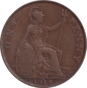 1919 PENNY ( VF ) - Penny - Cambridgeshire Coins