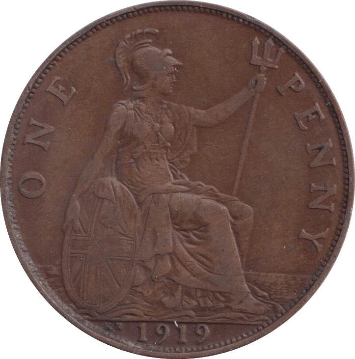 1919 PENNY ( VF ) - Penny - Cambridgeshire Coins